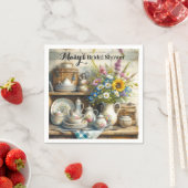 Papieren servet voor keuken bruidsdouche (Insitu)