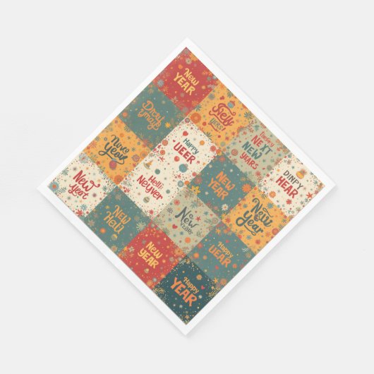 Papieren servet voor nieuwjaarsfeest (Hoek)