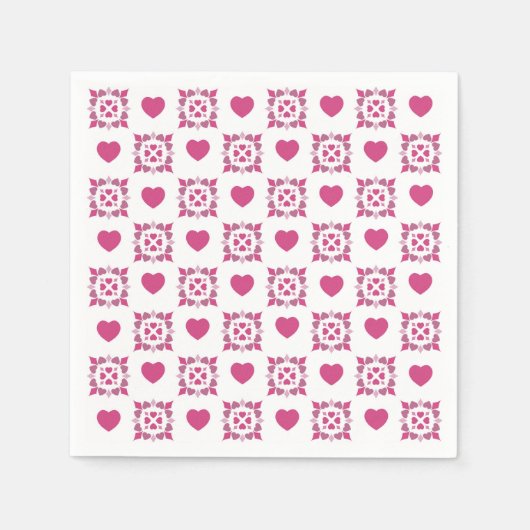 Papieren servet voor Valentijnsdag (Voorkant)