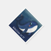 Papieren servet voor walvissen (Hoek)