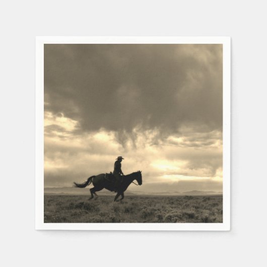 Papieren servet Western Cowboy (Voorkant)