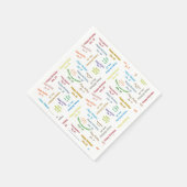 Papieren servetten 18 januari Verjaardag (Hoek)