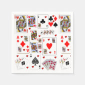 Papieren servetten, Ace speelkaarten Servet (Voorkant)