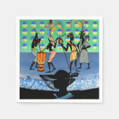 Papieren servetten, Afrikaanse vrouw Servet (Voorkant)