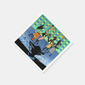 Papieren servetten, Afrikaanse vrouw Servet (Hoek)