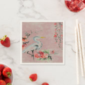 Papieren servetten Aziatische kraanbloem roze (Insitu)