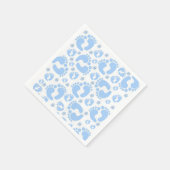 Papieren servetten, Baby Boy Feet Olifant Servet (Hoek)