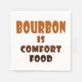 PAPIEREN servetten - BOURBON is Comfort Food (Voorkant)