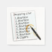 PAPIEREN SERVETTEN - BOURBON LIEFHEBBERS SHOPPING (Voorkant)