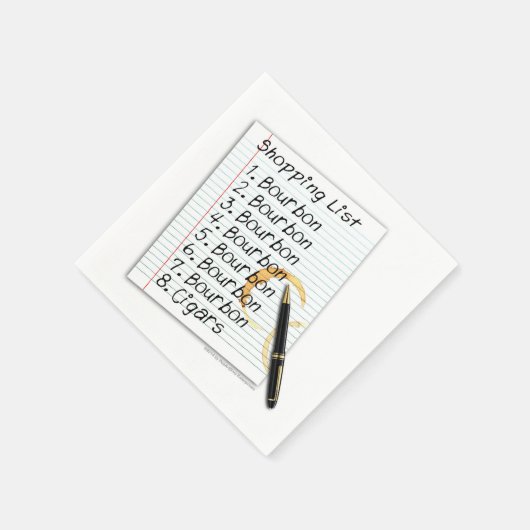 PAPIEREN SERVETTEN - BOURBON LIEFHEBBERS SHOPPING (Hoek)