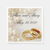 Papieren servetten bruiloft aanpasbaar (Voorkant)