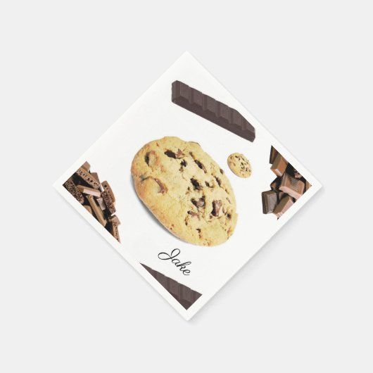Papieren servetten, chocoladekoekjes servet (Hoek)