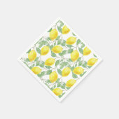 Papieren servetten-citroenen servet (Hoek)