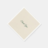 Papieren servetten "Dank je" (Hoek)