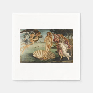 Papieren servetten De geboorte van Venus Sandro Bo