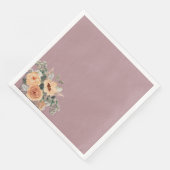 Papieren servetten, Elegante bloesem blush roze Servet (Hoek)