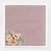 Papieren servetten, Elegante bloesem blush roze Servet (Voorkant)