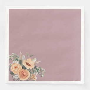 Papieren servetten, Elegante bloesem blush roze Servet