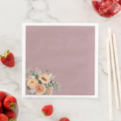 Papieren servetten, Elegante bloesem blush roze Servet (Insitu)