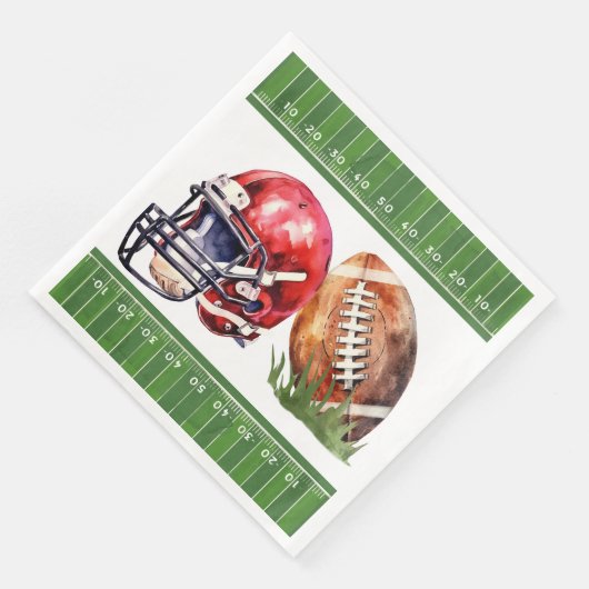 Papieren servetten Football Verjaardagsfeestdecor (Hoek)