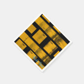 Papieren servetten, geelzwart servet (Hoek)
