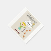 Papieren servetten, Gelukkige Verjaardag Wensen vo Servet (Hoek)