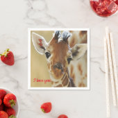 Papieren servetten Giraffe (Insitu)