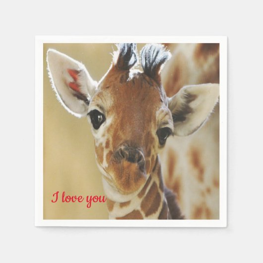 Papieren servetten Giraffe (Voorkant)