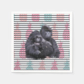Papieren servetten, gorilla Baby ananas Servet (Voorkant)
