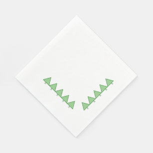 Papieren servetten - Grafische dennenbomen