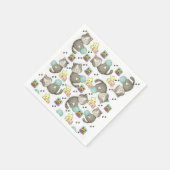 Papieren servetten, grillige katten servet (Hoek)