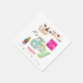 Papieren servetten, Happy Birthday FUN Cupcake Servet (Hoek)