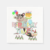 Papieren servetten, Happy Birthday Possum Cake Servet (Voorkant)