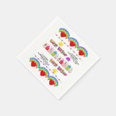 Papieren servetten Happy Valentine's Day Happy Bir (Hoek)