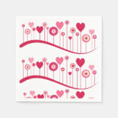 Papieren servetten Happy Valentine's Day Hearts (Voorkant)