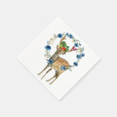 Papieren servetten, herten bloemenfruit servet (Hoek)