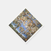 Papieren servetten Het Laatste Oordeel Fresco van  (Hoek)