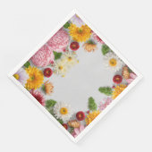 PAPIEREN SERVETTEN, HOME DECORE, BLOEMONTWERP SERVET (Hoek)