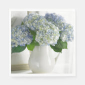 Papieren servetten-hortensia's servet (Voorkant)