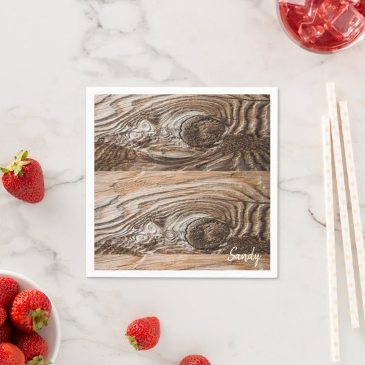 Papieren servetten, Hout Servet (Insitu)