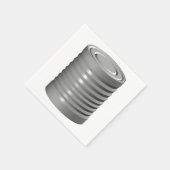 Papieren servetten in blik (Hoek)