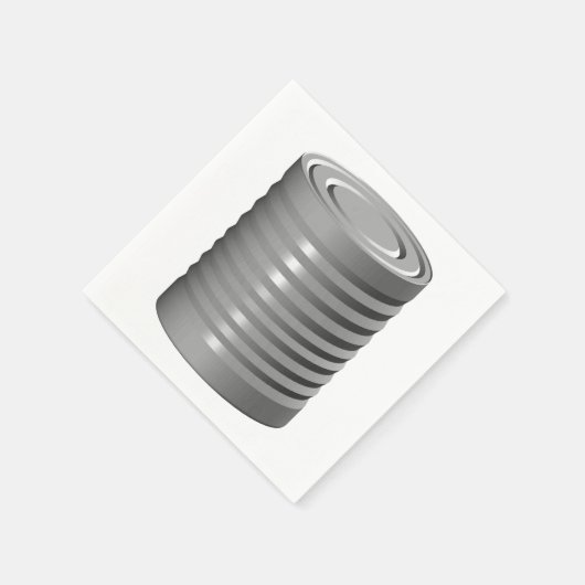 Papieren servetten in blik (Hoek)