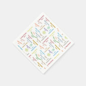 Papieren servetten januari, 5 verjaardag (Hoek)