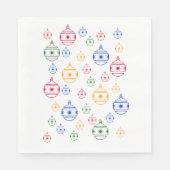 Papieren servetten - kerstboomkleuren (Voorkant)