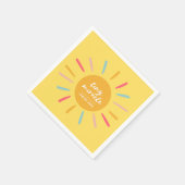 Papieren servetten, klein wonderbaarlijk Baby show Servet (Hoek)