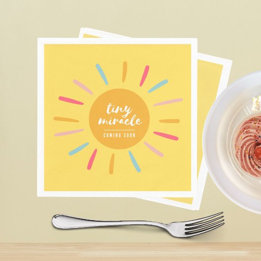 Papieren servetten, klein wonderbaarlijk Baby show Servet