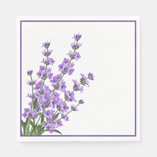 Papieren servetten-lavendel servetten (Voorkant)