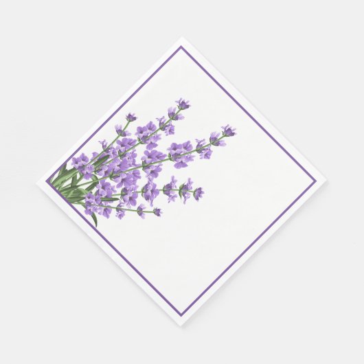 Papieren servetten-lavendel servetten (Hoek)