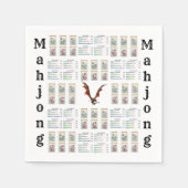 Papieren servetten, mahjong draak servet (Voorkant)