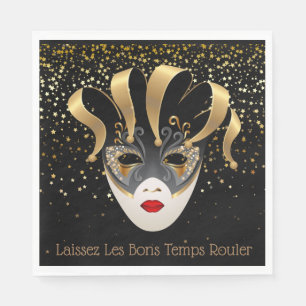 Papieren servetten Mardi Gras-Laat de goede tijden